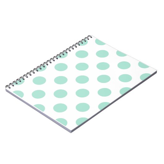 Groene poka stit Pattern Pattern Illustrator Notitieboek (Linkerzijde)