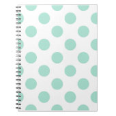 Groene poka stit Pattern Pattern Illustrator Notitieboek (Voorkant)