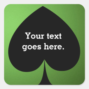 Groene Poker casino schop feest favor sticker