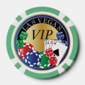 Groene poker Night personaliseren Poker Chips (Achterkant)