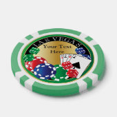 Groene poker Night personaliseren Poker Chips (Enkel)