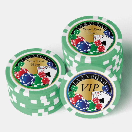 Groene poker Night personaliseren Poker Chips (Opstapeling)
