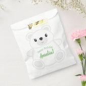 Groene Polar Beer Birthday Party Bedankzakje (Gezegeld)