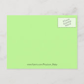 Groene Polar Beren Briefkaart Douche Uitnodiging (Achterkant)