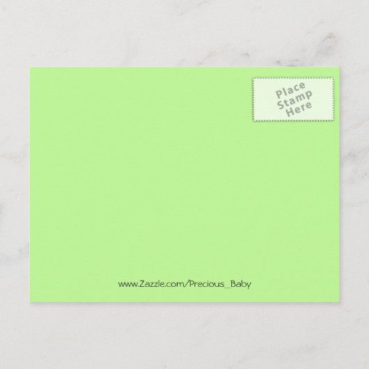 Groene Polar Beren Briefkaart Douche Uitnodiging (Achterkant)