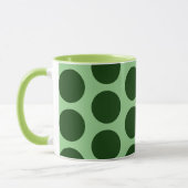 Groene Polka Dot Art Mok Cup (Links)