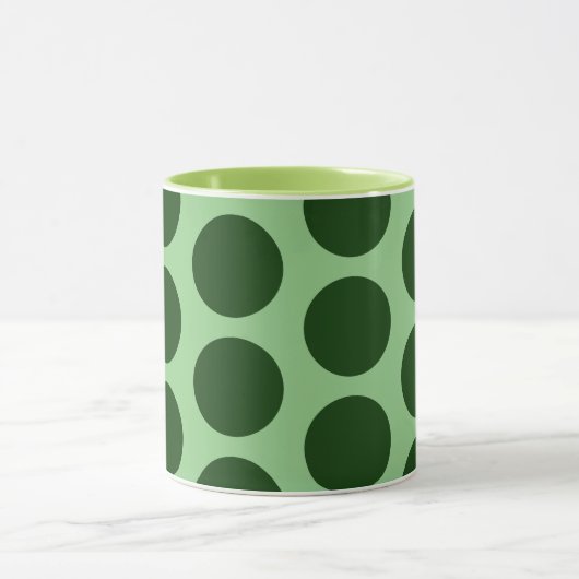 Groene Polka Dot Art Mok Cup (Midden)