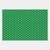 Groene Polka Dot Breed Gestreept en Stevig Inpakpapier Vel (Voorkant 2)