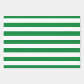 Groene Polka Dot Breed Gestreept en Stevig Inpakpapier Vel (Voorkant)