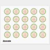 Groene polka dots cookie swap bakken cadeau sticke ronde sticker (Vel)