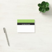 Groene Polka Dots met zwarte Stripes Post-it® Notes (Kantoor)