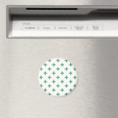 Groene polka kruist wit magneet (Insitu (Vaatwasser))