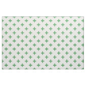 Groene polka kruist wit stof (Fat Quarter)