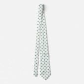 Groene polka kruist wit stropdas (Achterkant)