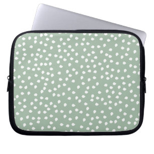 groene polka stiplaptop hoes