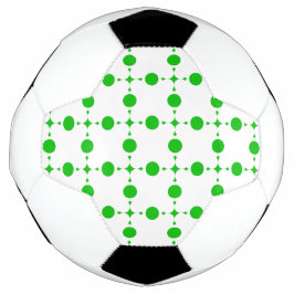 Groene polka stippen, polka stippenpatroon, stippe voetbal