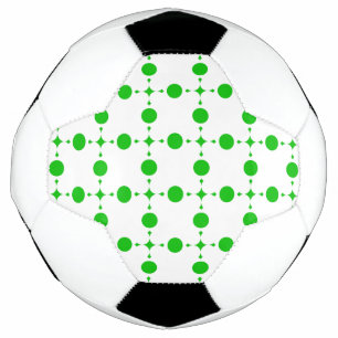Groene polka stippen, polka stippenpatroon, stippe voetbal