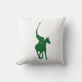 Groene Polo Speler Kussen