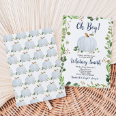 Groene Pompoen Baby Shower Kaart