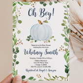 Groene Pompoen Baby Shower Kaart