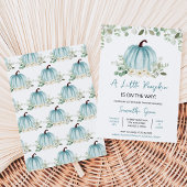 Groene Pompoen Baby Shower Kaart