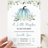 Groene Pompoen Baby Shower Kaart