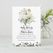 Groene Pompoen Baby Shower Uitnodiging (Staand voorkant)