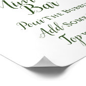 Groene Pompoen Bord, Bruids Shower Bord Poster (Hoek)