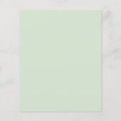 Groene Pompoen Budget Baby Shower Uitnodiging (Achterkant)
