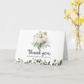 Groene pompoen Herfst Baby shower dank u kaart (Gele Bloem)