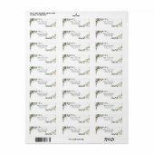 Groene Pompoen Herfst Baby Shower Etiket (Full Sheet)