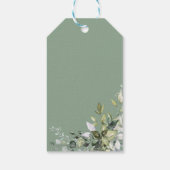Groene Pompoen Herfst Bruidsdiner Favorietje Cadeaulabel (Achterkant)