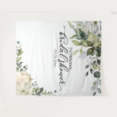 Groene pompoen herfst bruidsdouche achtergrond wandkleed (Voorkant (horizontaal))