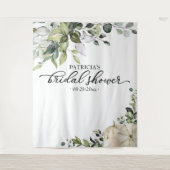 Groene Pompoen Herfst Bruidsmeisjesfeest Achtergro Wandkleed (Voorkant)