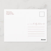 Groene Pompoen Herfst Bruiloft Feest Bedankt Briefkaart (Achterkant)