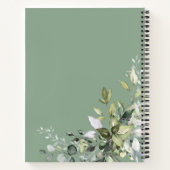 Groene Pompoen Herfst Bruiloft Receptenboek Notitieboek (Achterkant)