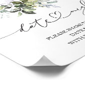 Groene Pompoen Herfst Date Night Pot Bord Poster (Hoek)