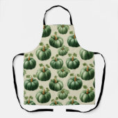 Groene Pompoen Herfst Home Design Sierkussen Schort (Voorkant)