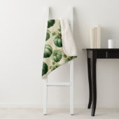 Groene Pompoen Herfst Home Design Sierkussen Sherpa Deken (In situ)