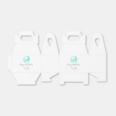 Groene pompoen herfst Verjaardag 21e grijs pastel Bedankdoosjes (Uitgevouwen)