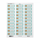 Groene Pompoen Retouradreslabels Etiket (Full Sheet)