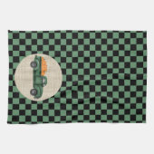 groene pompoen Truck Kitchen Towel Theedoek (Horizontaal)