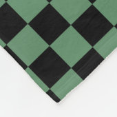 groene pompoen Truck Medium Fleece Blanket (Hoek)