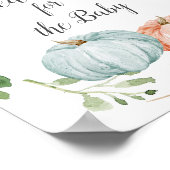 Groene pompoen voorspellingen voor baby Poster (Hoek)