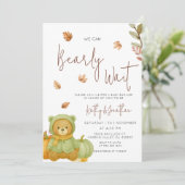 Groene pompoen We kunnen nauwelijks wachten Baby s Kaart (Staand voorkant)