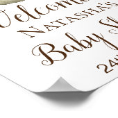 Groene Pompoen Welkomstbord, Baby Shower Bord Poster (Hoek)