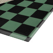  groene pompoenwagen snijplank (Hoek)