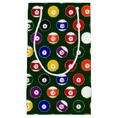 Groene pool balllair patroon klein cadeauzakje (Voorkant)