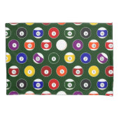 Groene pool balllair patroon kussensloop (Voorkant)