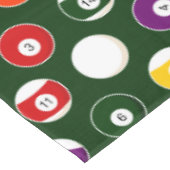 Groene pool balllair patroon tafelkleed (Gekanteld)
